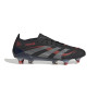 adidas Predator Elite IJzeren-Nop Voetbalschoenen (SG) Zwart Grijs Rood