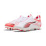 PUMA Ultra 5 Match Gras / Kunstgras Voetbalschoenen (MG) Kids Wit Zwart Rood