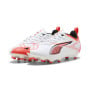 PUMA Ultra 5 Play Gras / Kunstgras Voetbalschoenen (MG) Kids Wit Zwart Rood