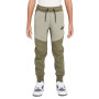 Nike Tech Fleece Sportswear Pantalon de Jogging Enfants Vert Olive Gris Noir