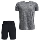 Under Armour Tech 2.0 Woven Trainingsset Kids Grijs Zwart