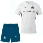 PUMA Olympique Marseille Trainingsset 2024-2025 Wit Donkerblauw