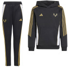 adidas Messi Hoodie Trainingspak Kids Zwart Goud Wit