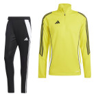 adidas Tiro 24 Trainingspak 1/4-Zip Geel Zwart Wit