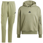 adidas City Escape Cargo Hoodie Trainingspak Olijfgroen Zwart