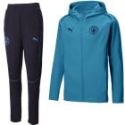 PUMA Manchester City Casuals Trainingspak Full-Zip 2024-2025 Lichtblauw Donkerblauw