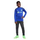 Nike FC Barcelona Strike Trainingspak 1/4-Zip 2024-2025 Kids Blauw Donkergrijs Lichtgroen