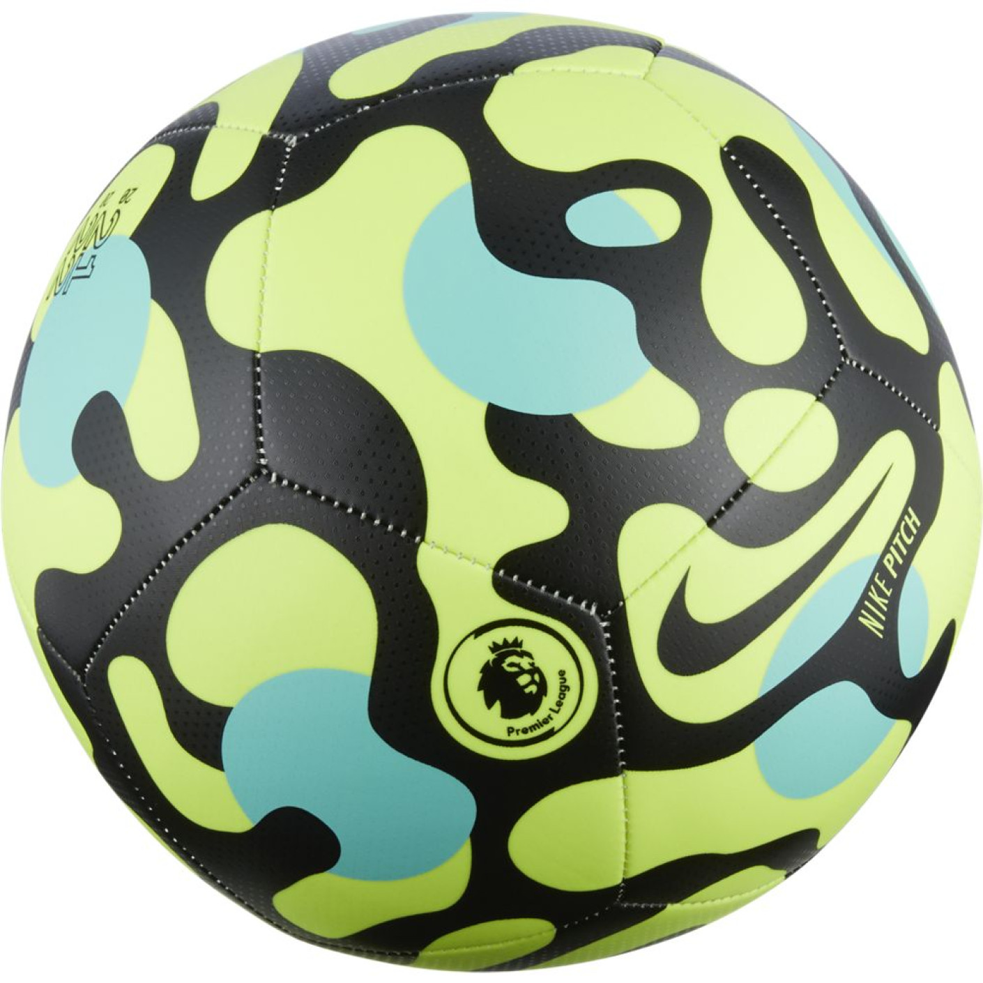 Nike Premier League Pitch Voetbal Maat 5 Geel Zwart Groen