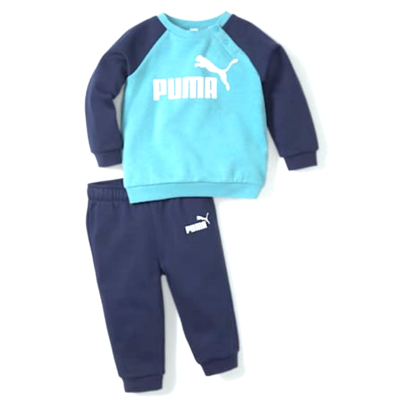 Ook Chronisch Beperking PUMA Minicats Essentials Trainingspak Baby / Peuters Blauw Wit