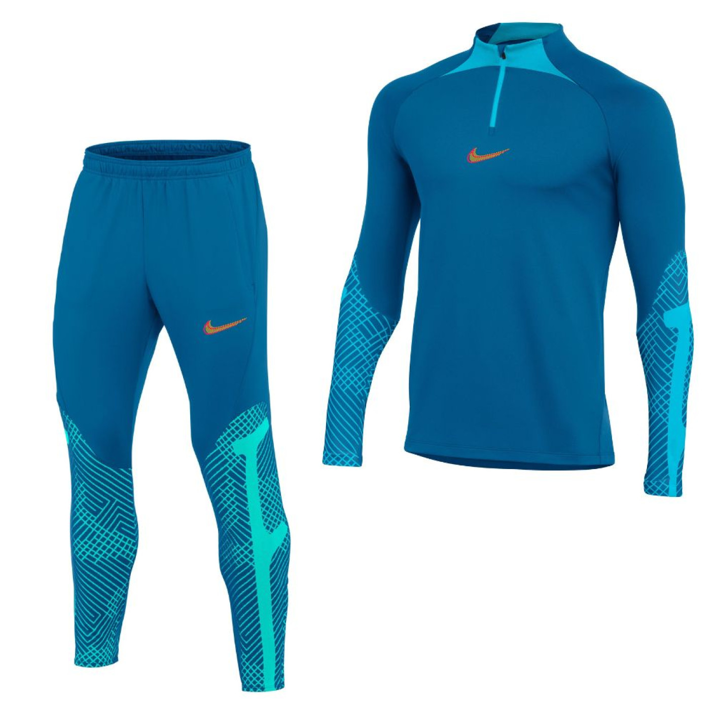 Nike Strike 22 Drill Trainingspak Blauw Rood