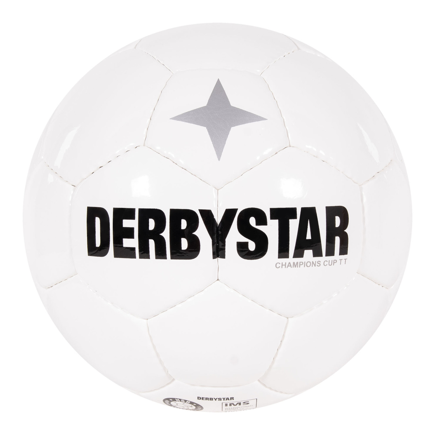 Derbystar Champions Cup II Voetbal Maat 5 Wit Zwart Zilver