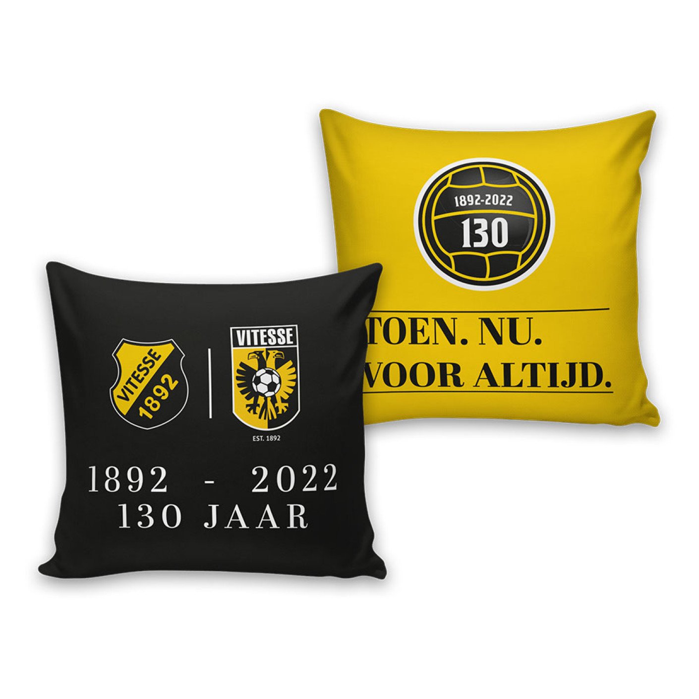 Vitesse 130 jaar Kussen Zwart Geel