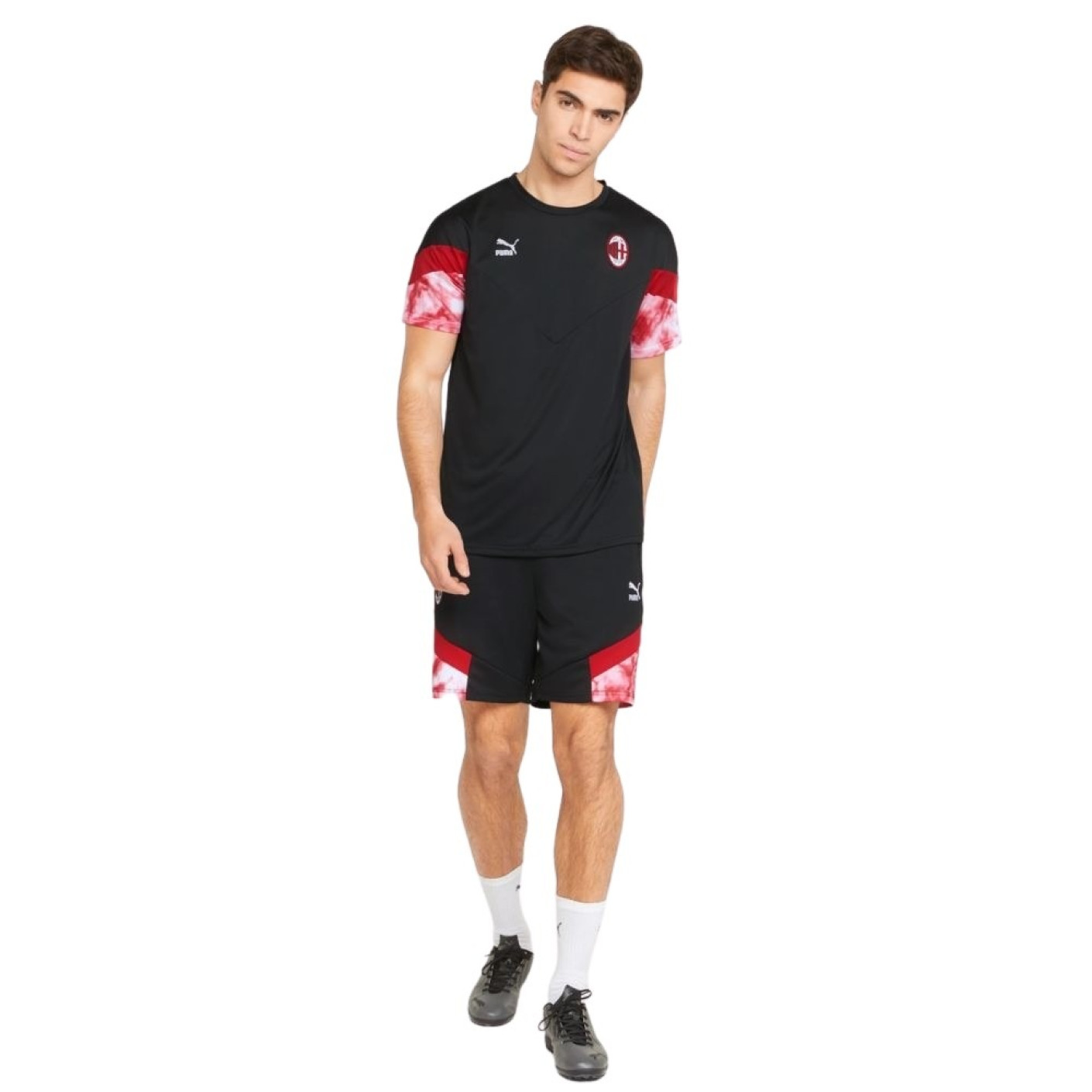 PUMA AC Milan Iconic Trainingsset Zwart Rood