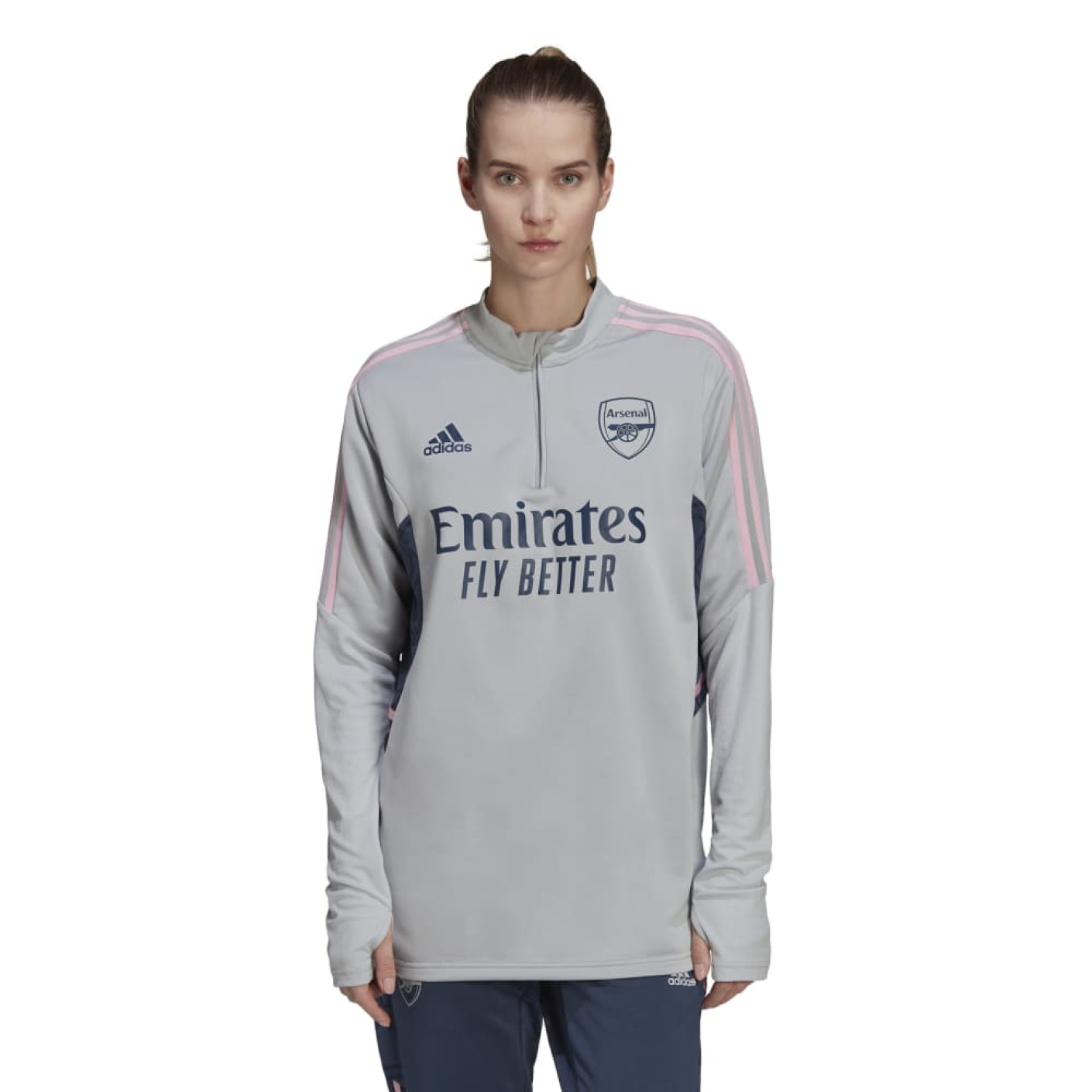 adidas Arsenal Trainingstrui 2022-2023 Dames Grijs