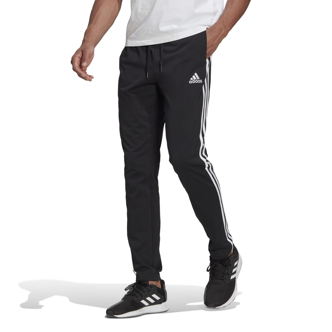 adidas Essentials 3-Stripes Trainingsbroek Zwart Wit