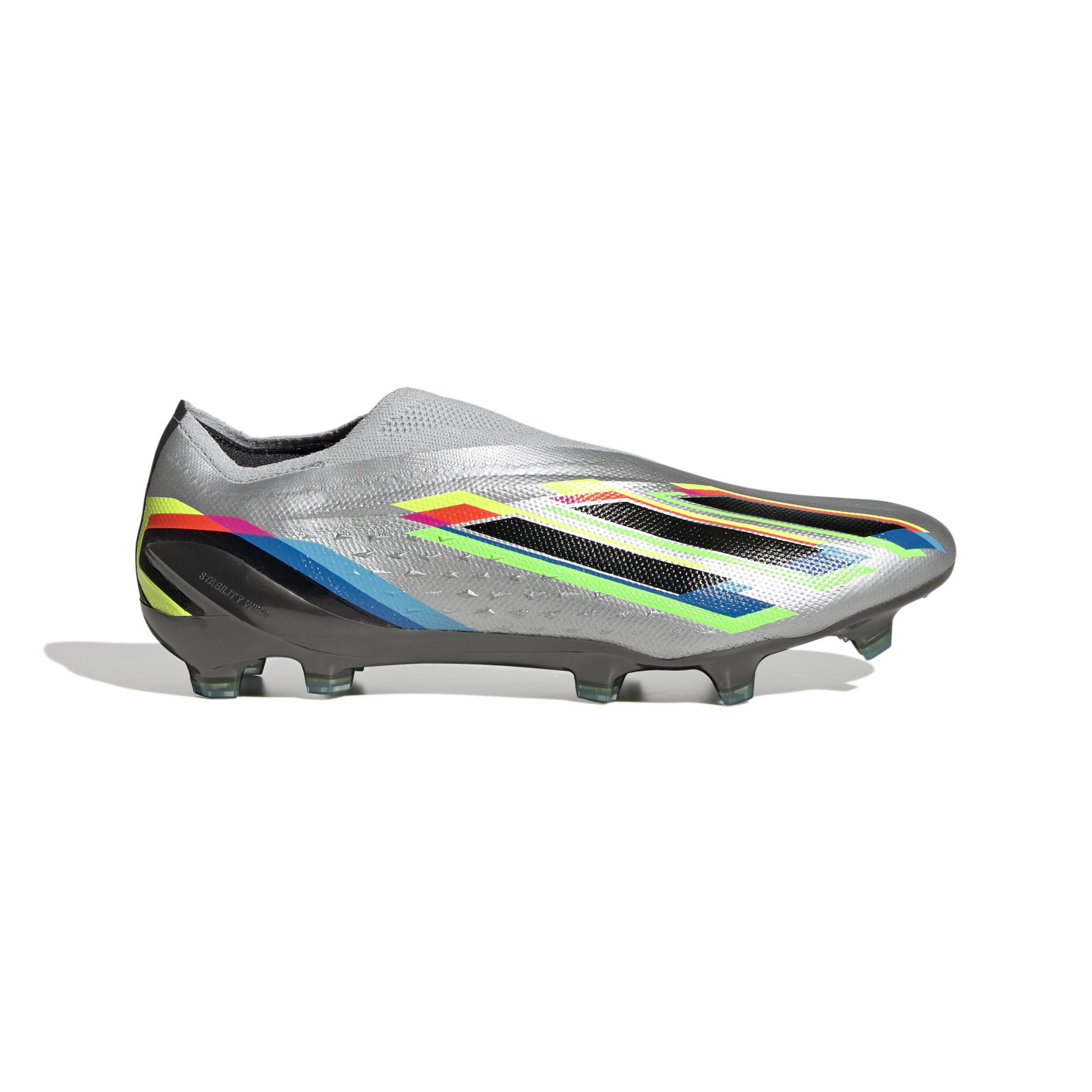 adidas Speedportal+ Voetbalschoenen (FG) Zilver Zwart Geel