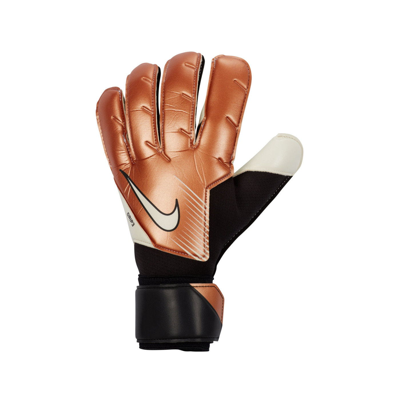 Ruwe slaap Cyclopen smaak Nike Grip 3 Keepershandschoenen Brons Zwart Wit