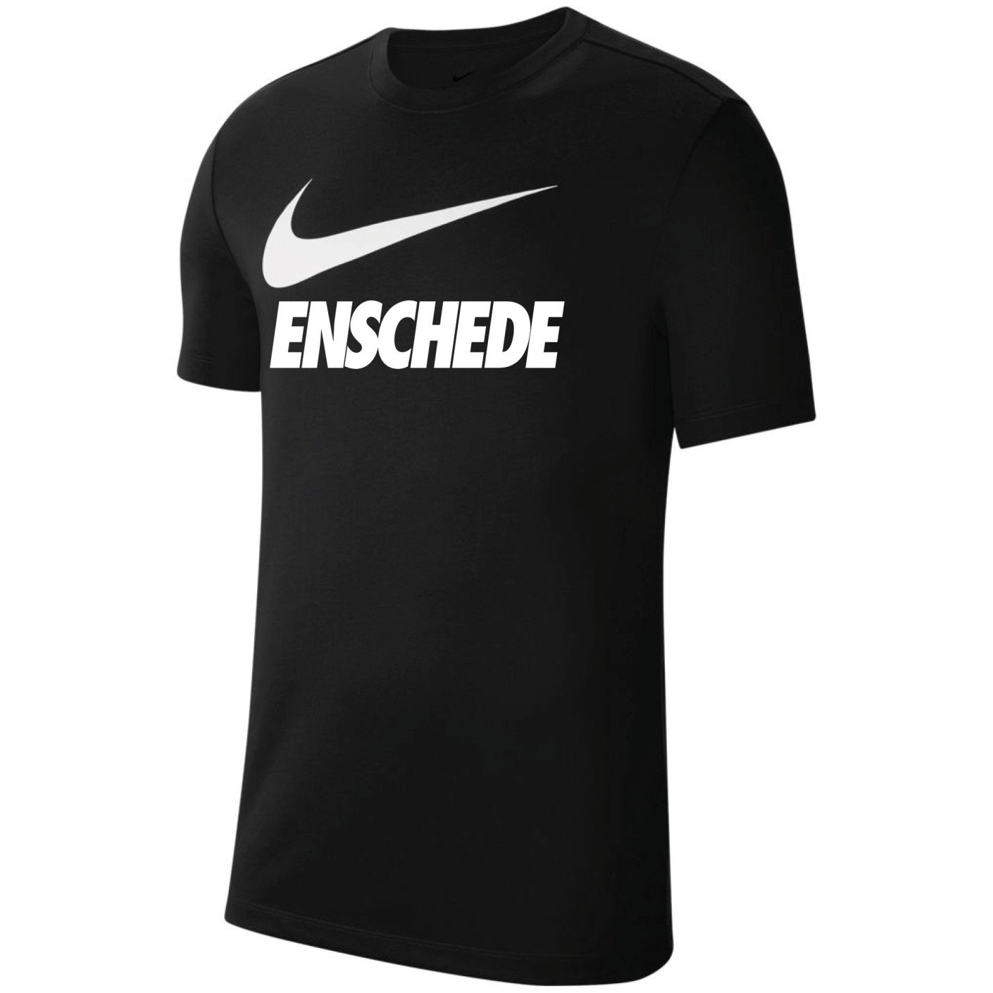 werkzaamheid zakdoek ondersteboven Nike Enschede Team Club Tee 20 Zwart Wit