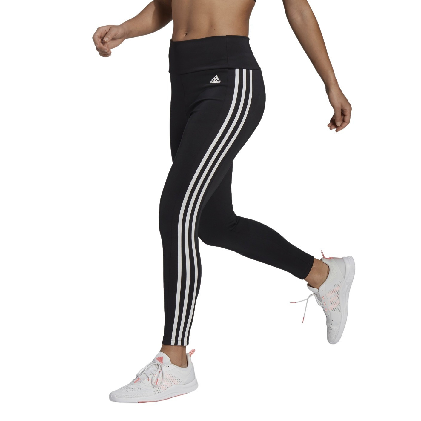 gevechten Oriënteren verdamping adidas Designed To Move 3-Stripes 7/8 Sportlegging Dames Zwart Wit