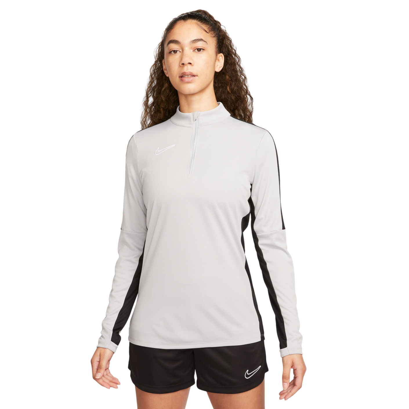 Nike Dri-FIT Academy 23 Trainingstrui 1/4-Zip Dames Grijs Zwart Wit