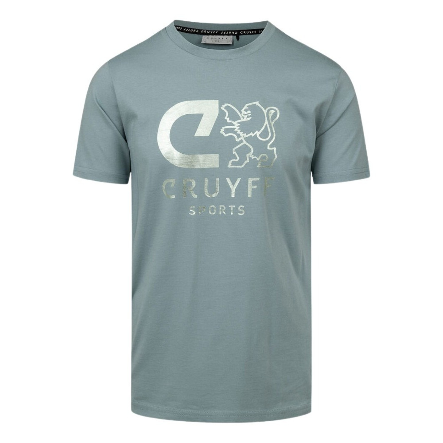 Cruyff T-Shirt Blauwgrijs Zilver