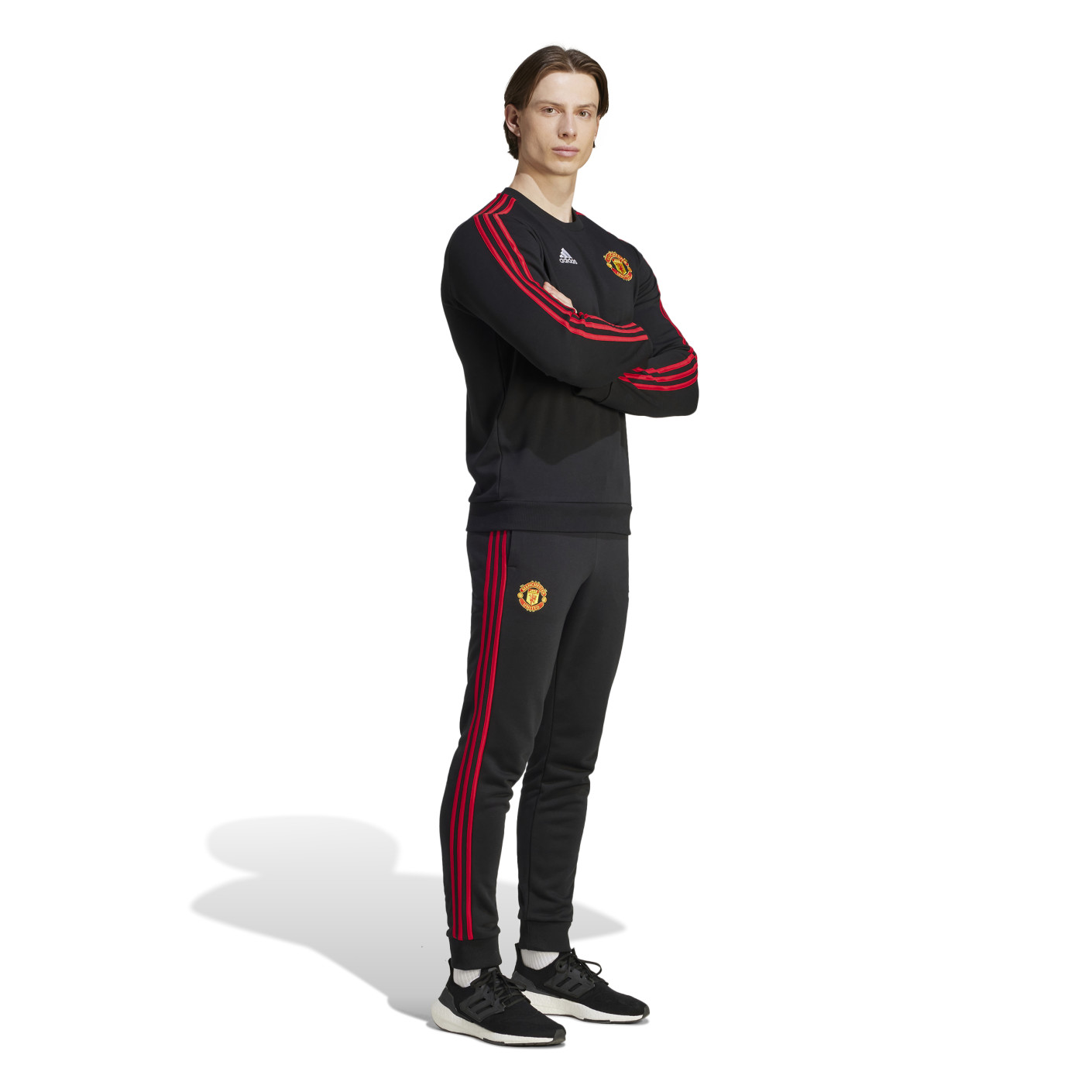 adidas Manchester United DNA Trainingspak 20232024 Zwart Rood