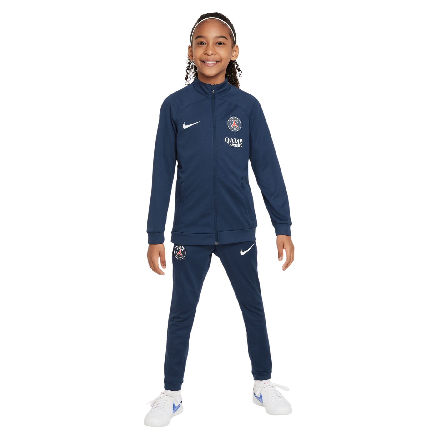 statisch Zullen Persoon belast met sportgame Nike Paris Saint Germain Academy Pro Trainingspak Full-Zip 2023-2024 Kids  Donkerblauw Wit