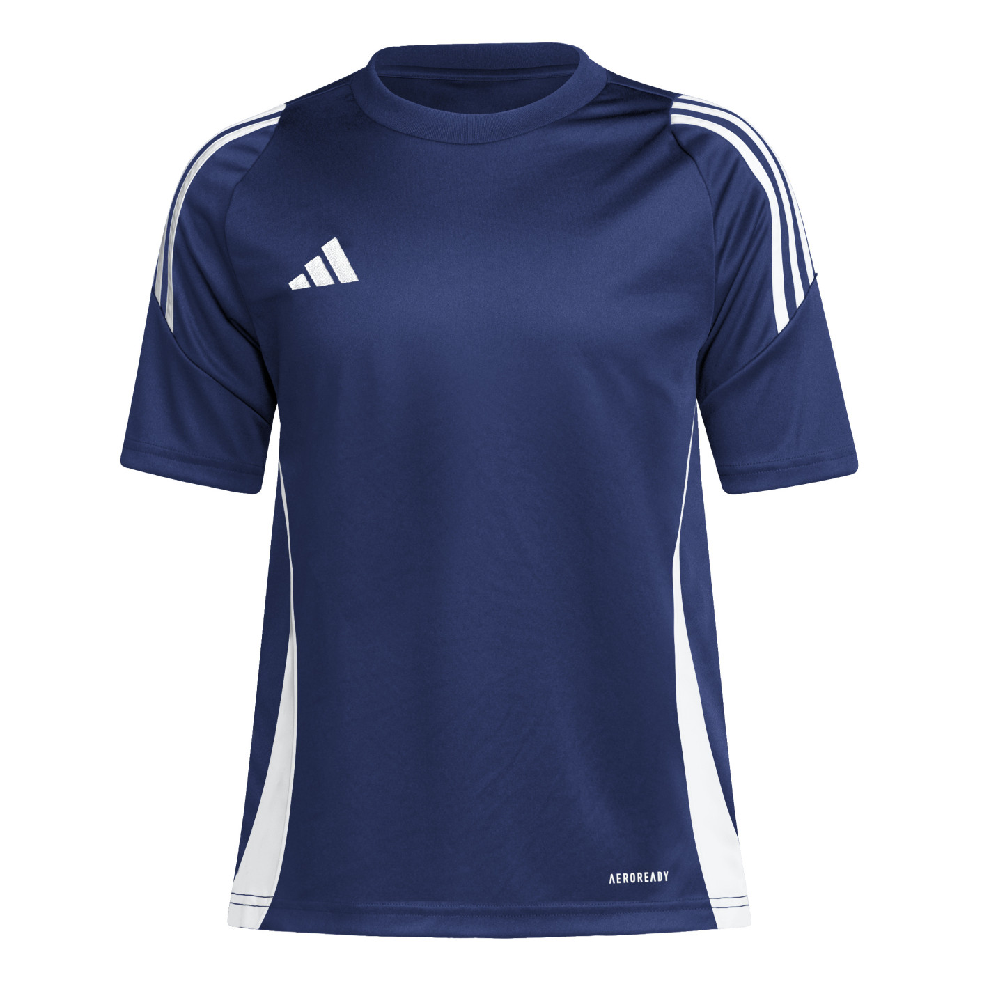 adidas Tiro 24 Voetbalshirt Kids Donkerblauw Wit