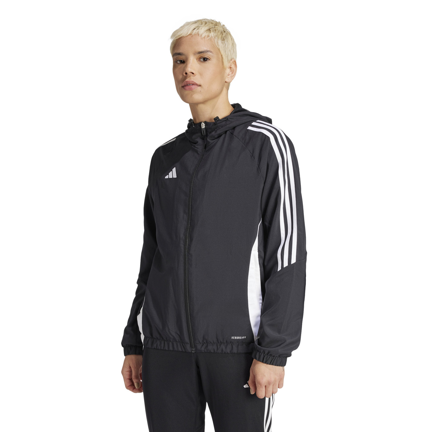 adidas Tiro 24 Windbreaker Dames Zwart Wit