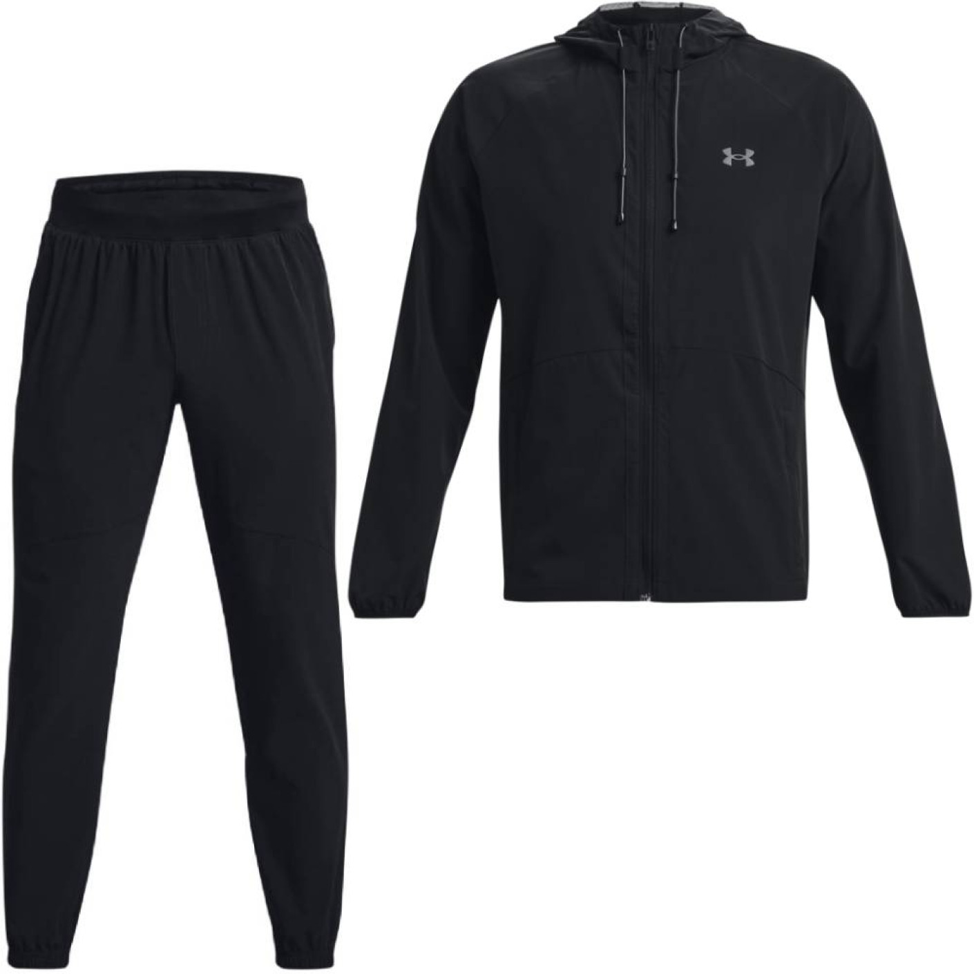 Under Armour Stretch Trainingspak Woven Full-Zip Zwart Grijs