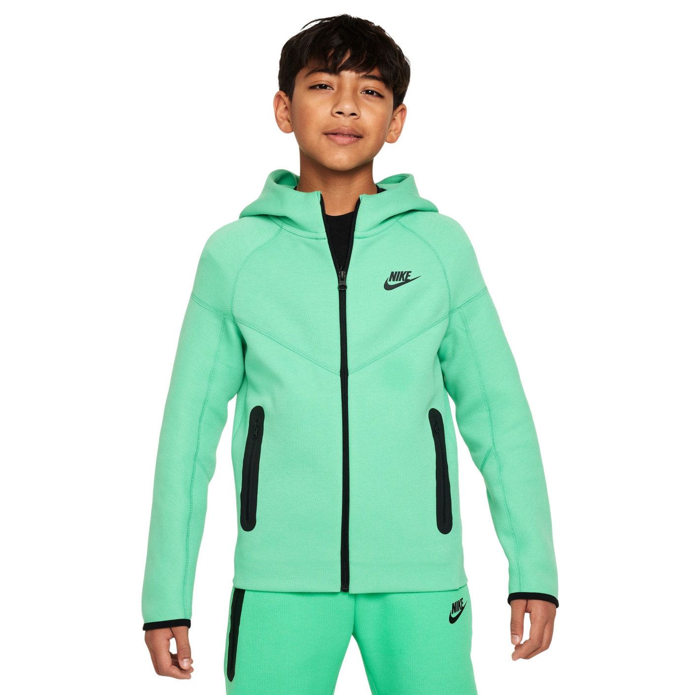 Nike Tech Fleece Sportswear Vest Kids Mintgroen Zwart