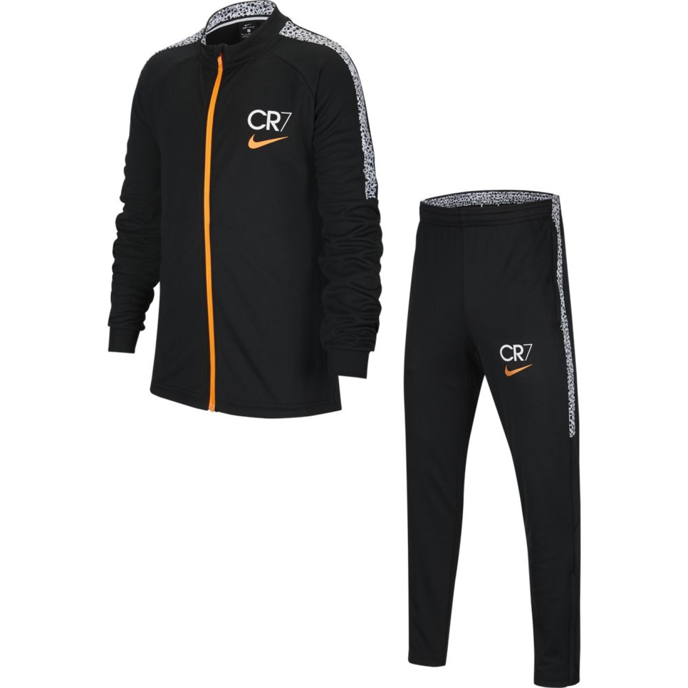 Roman Afspraak Van toepassing Nike CR7 Dry Trainingspak Kids Zwart Wit