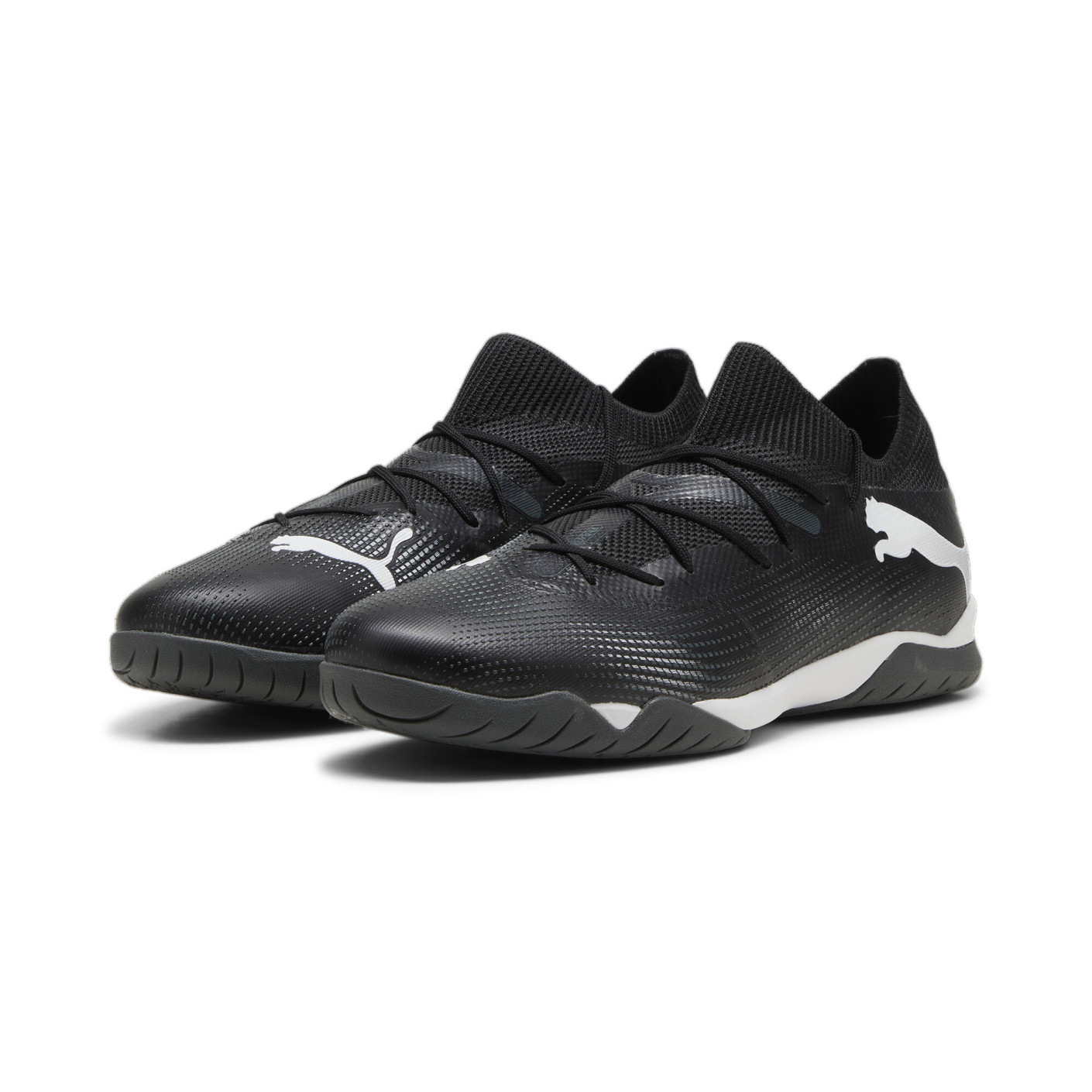 PUMA Future 7 Match Zaalvoetbalschoenen (IN) Zwart Wit