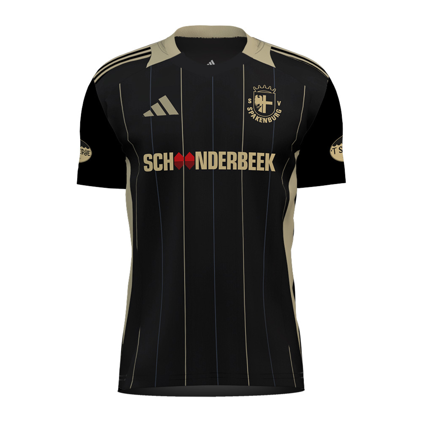 SV Spakenburg Uitshirt Junioren Zwart Goud