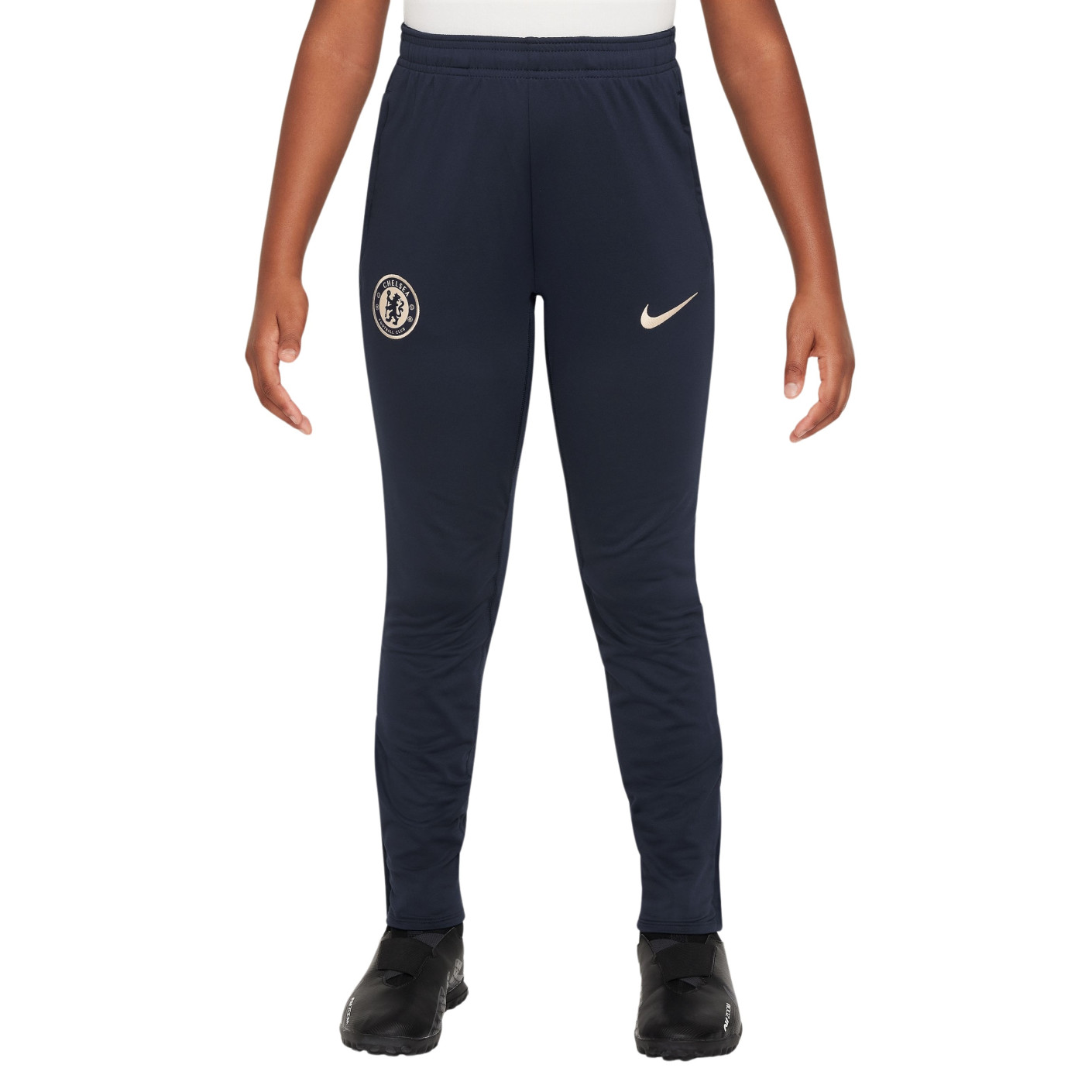 Nike Chelsea Strike Trainingsbroek 2024-2025 Kids Donkerblauw Blauw Wit