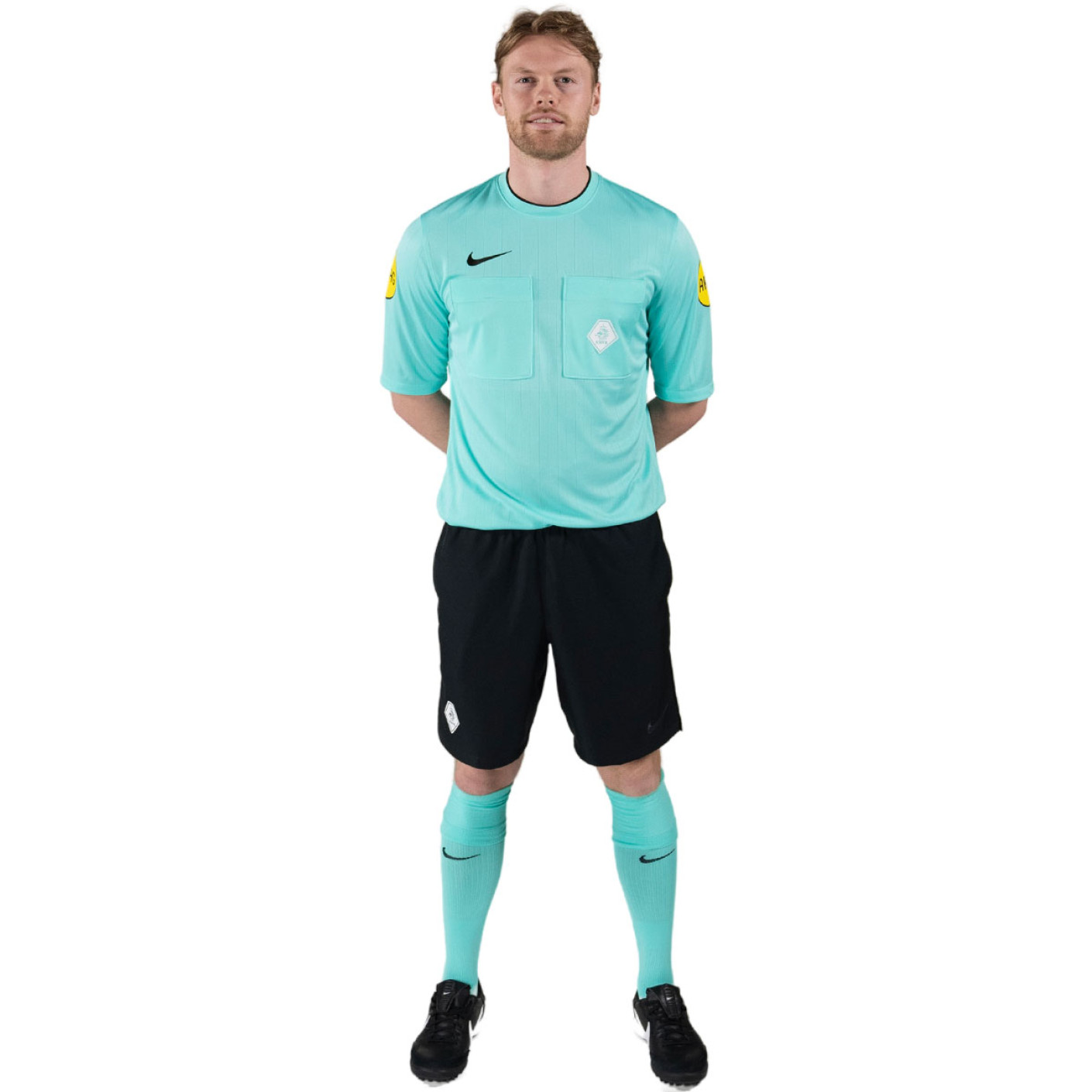 Nike KNVB Scheidsrechterstenue 2024-2026 Turquoise Zwart