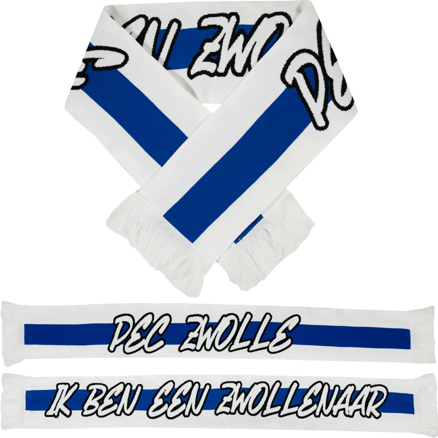 PEC Zwolle Zwollenaar Sjaal Blauw Wit