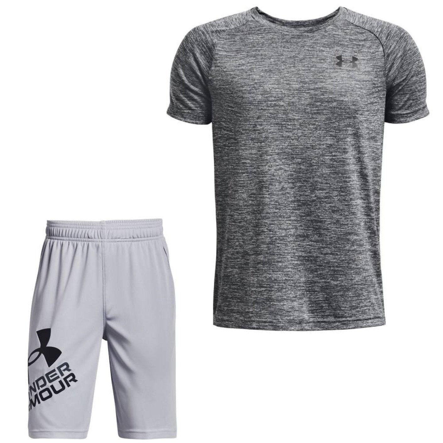 Under Armour Tech 2.0 Trainingsset Kids Grijs Lichtgrijs Zwart