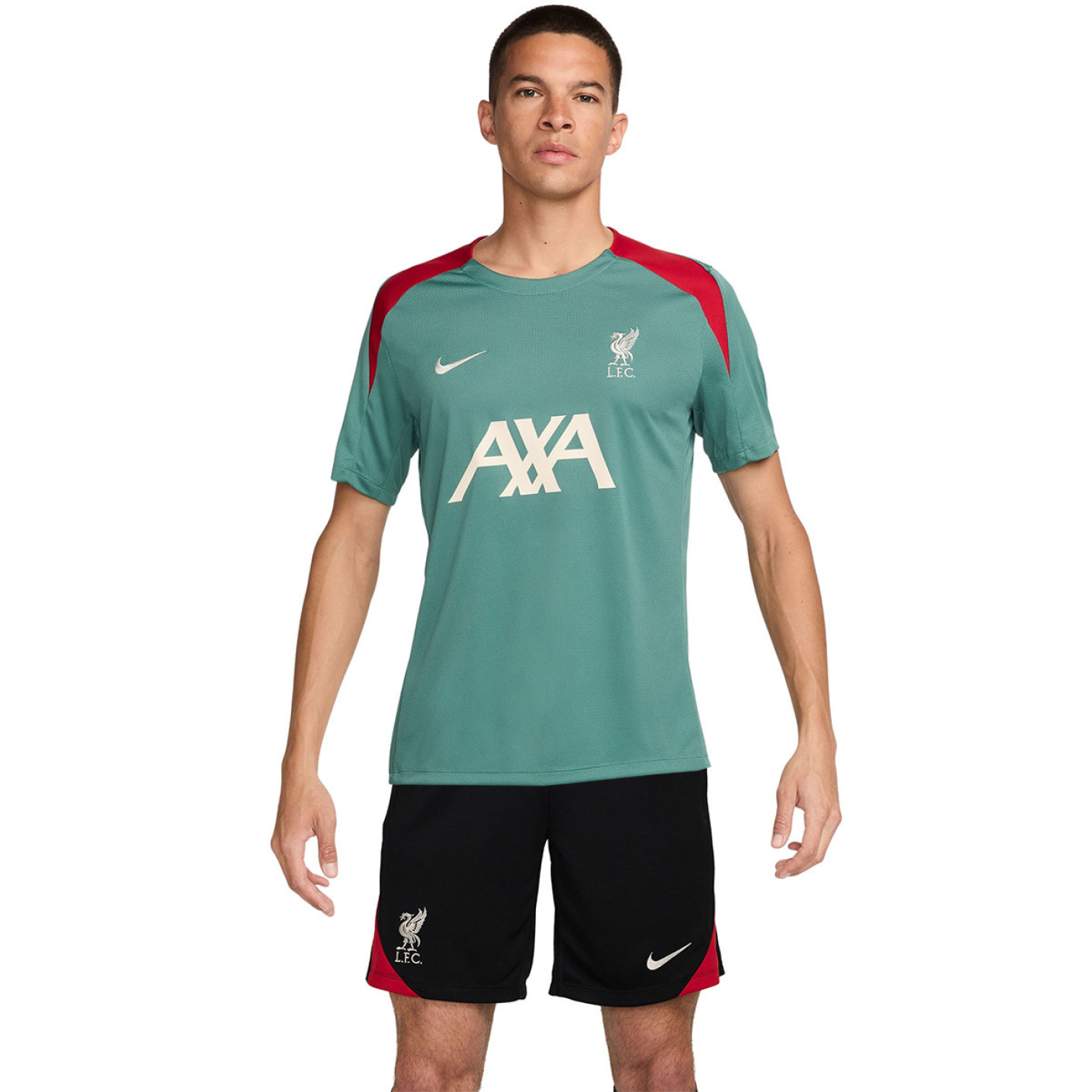 Nike Liverpool Strike Trainingsset 2024-2025 Groen Zwart Rood