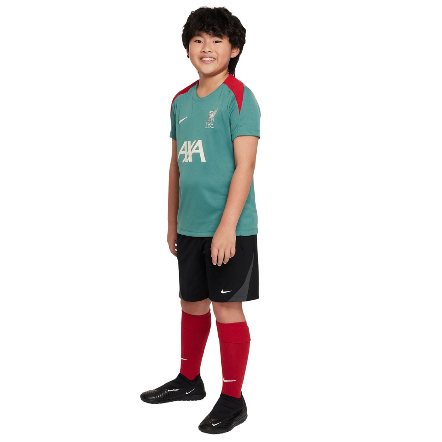 Nike Liverpool Strike Trainingsset 2024-2025 Kids Groen Zwart Rood