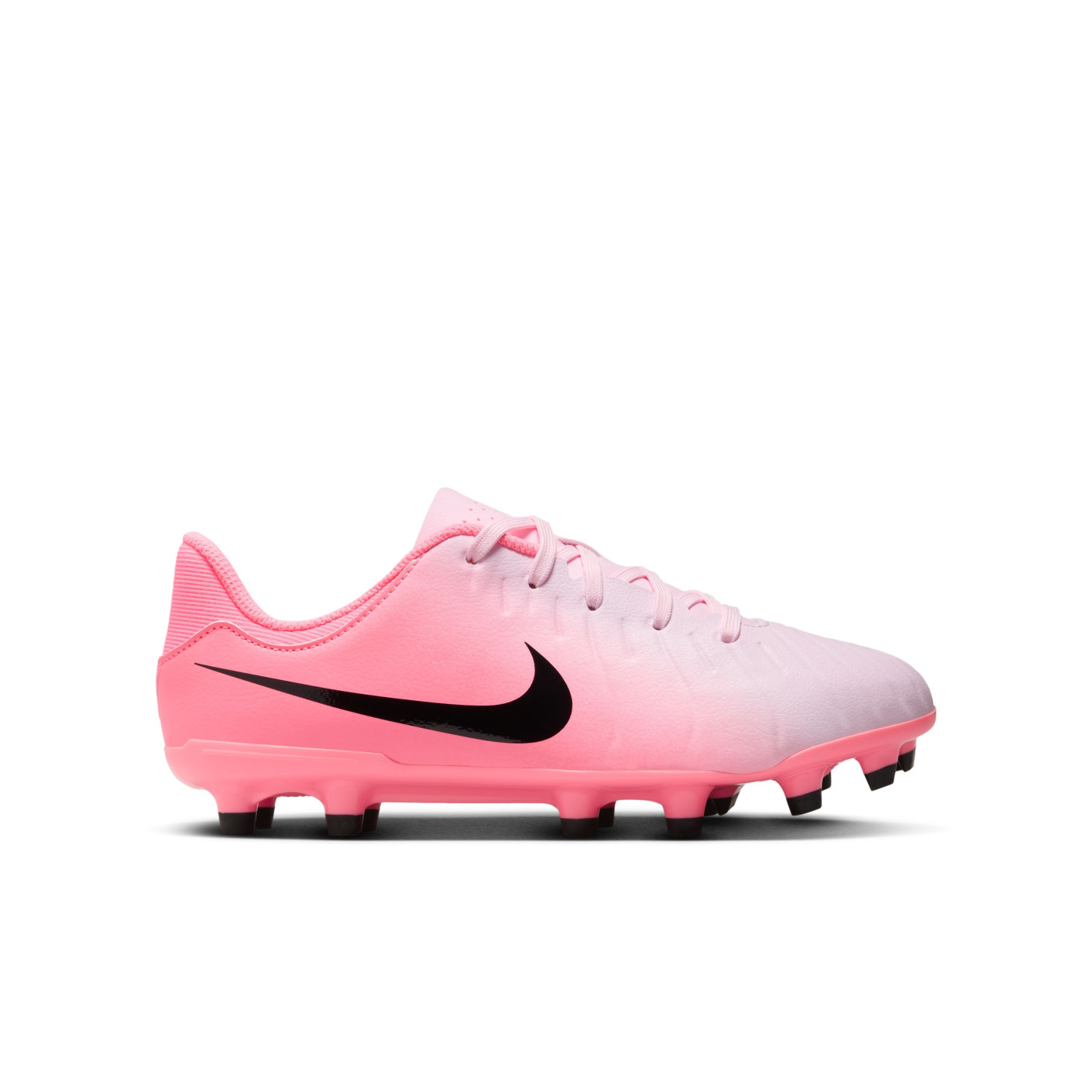 Nike Tiempo Legend 10 Academy Gras Kunstgras Voetbalschoenen MG Kids Lichtroze Felroze Zwart