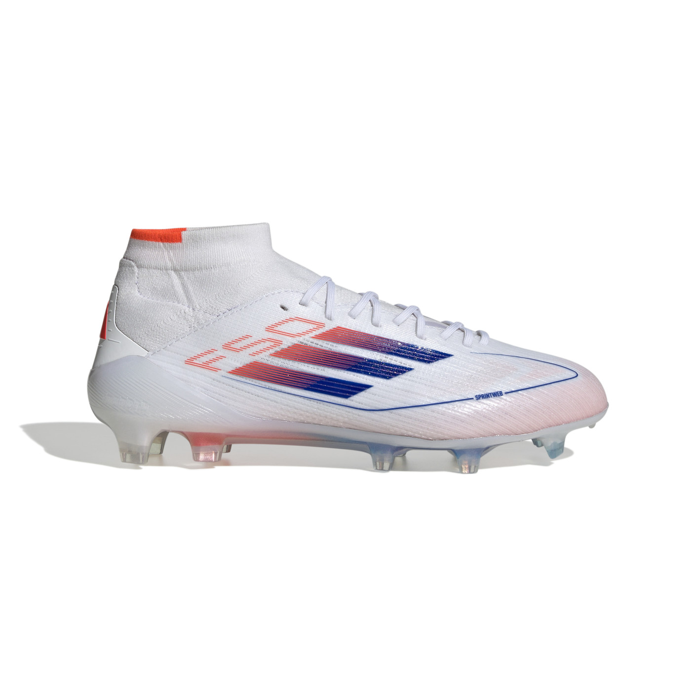 adidas F50 Elite Mid Gras Voetbalschoenen (FG) Wit Blauw Rood