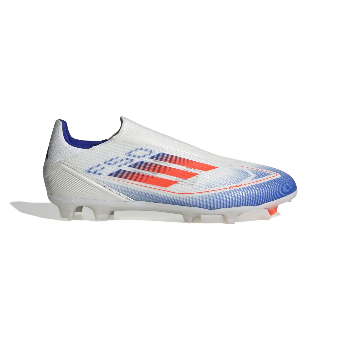 adidas F50 League Veterloze Gras Voetbalschoenen (FG) Wit Rood Blauw