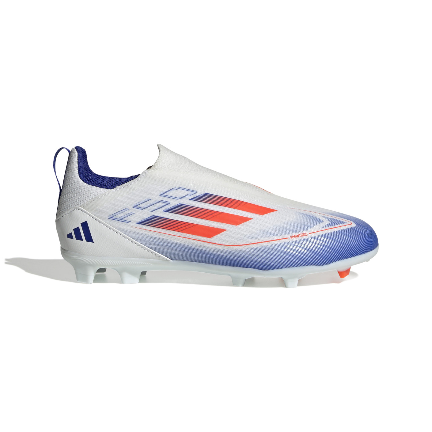 adidas F50 League Veterloze Gras Voetbalschoenen (FG) Kids Wit Rood Blauw