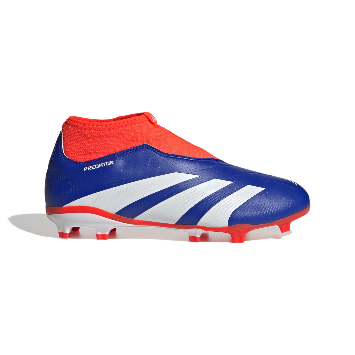 adidas Predator League Veterloze Gras Voetbalschoenen (FG) Kids Blauw Wit Rood