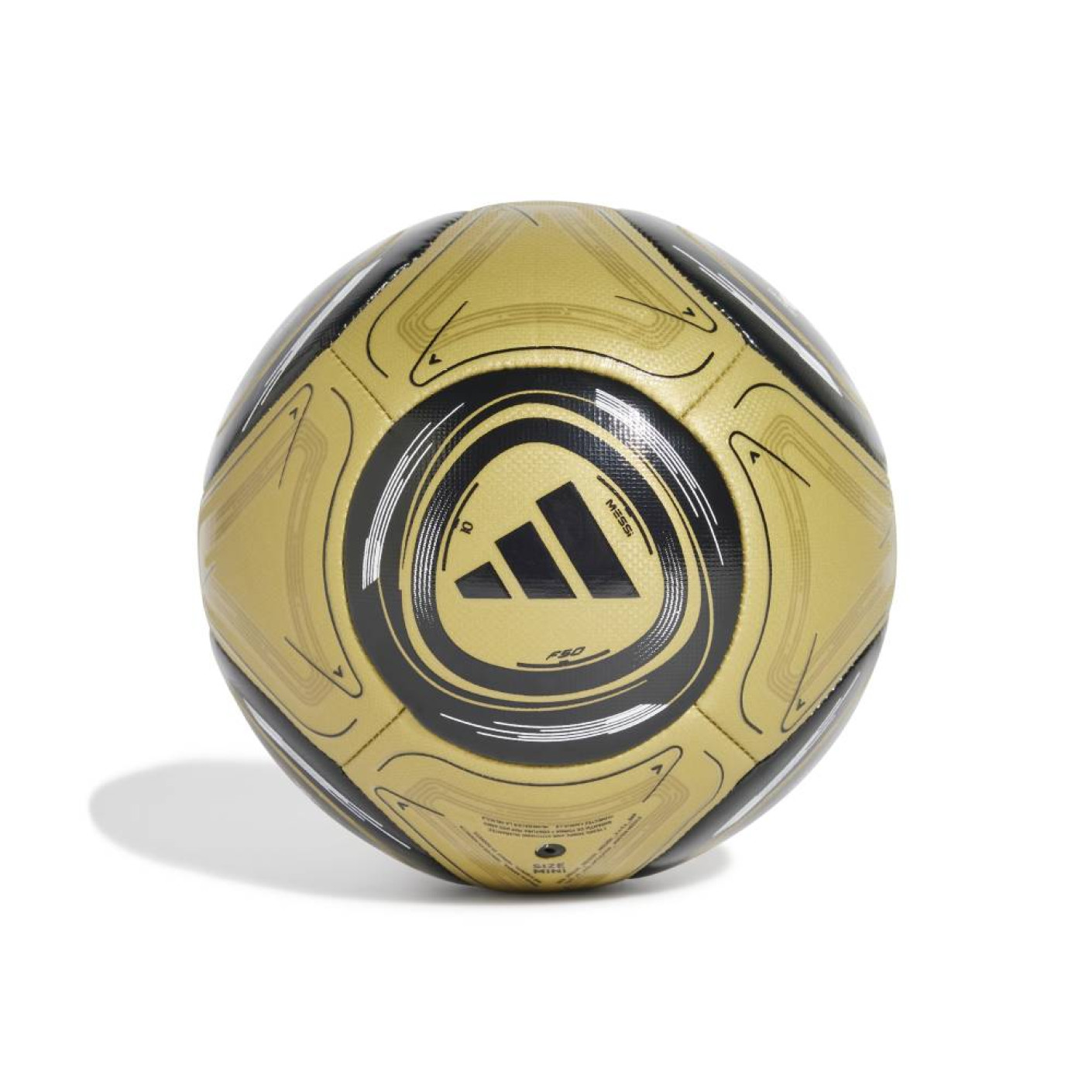 adidas Messi Mini Voetbal Maat 1 Goud Zwart