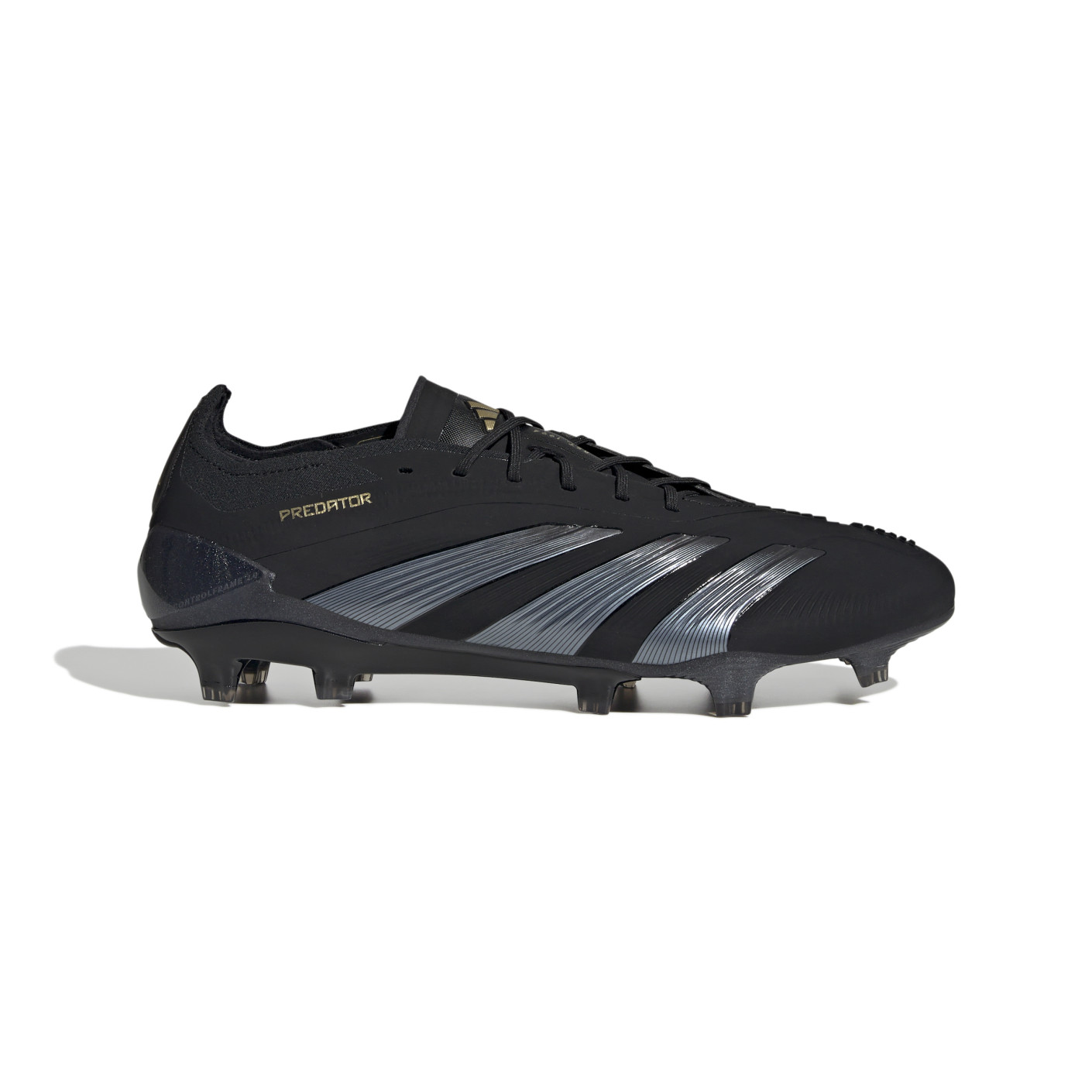 adidas Predator Elite Gras Voetbalschoenen (FG) Zwart Grijs Goud