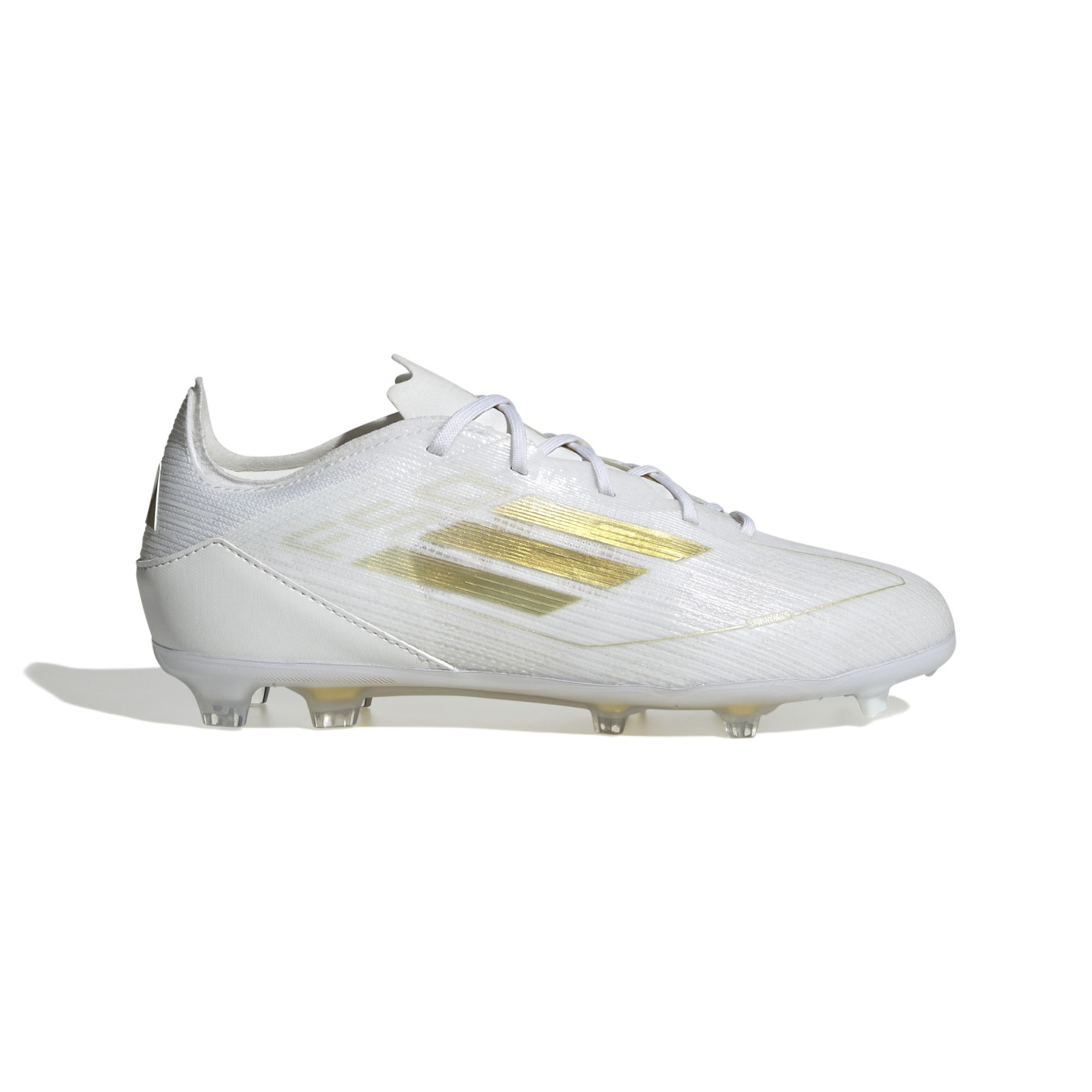 adidas F50 Pro Gras Voetbalschoenen (FG) Kids Wit Goud