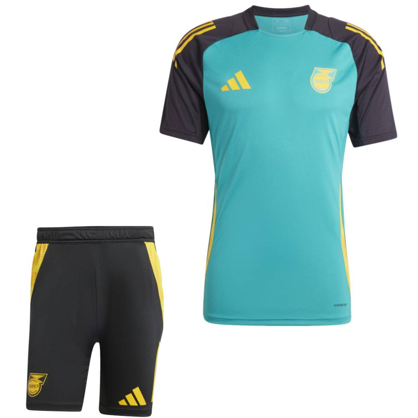 adidas Jamaica Trainingsset 2024-2026 Groen Zwart Geel