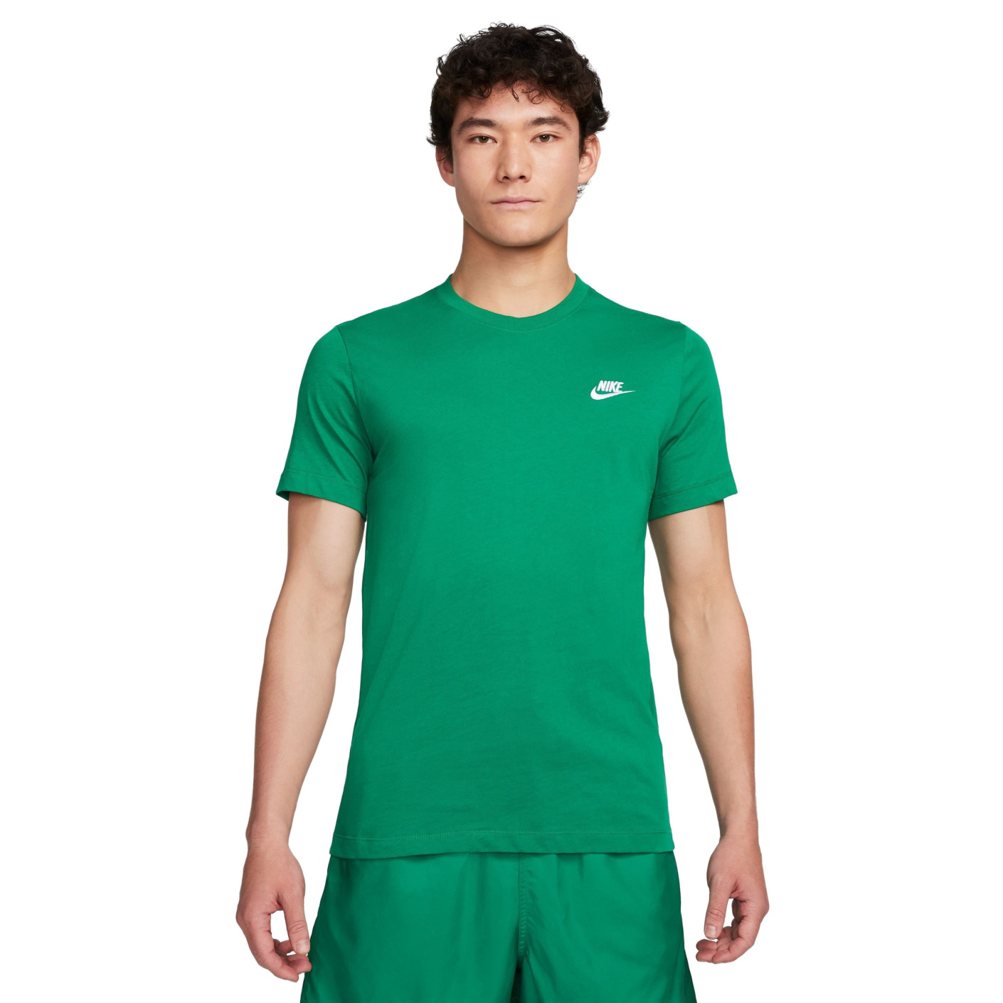 Nike Sportswear Club T-Shirt Groen Wit